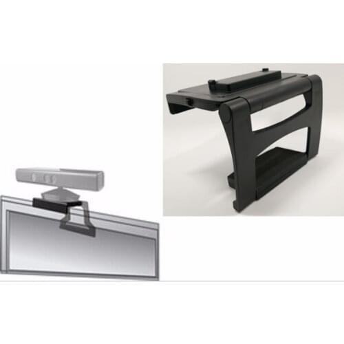 For Microsoft Xbox One Kinect Sensor TV Clip Clamp Mount Stand Frame Cradle Holder Adjustable Support for xboxone Kinect Black