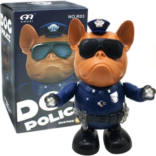 Electric Dancing Dog Without Battery Musical Toy Flashing Toy Robot Birthday Christmas New Year Gift For Children