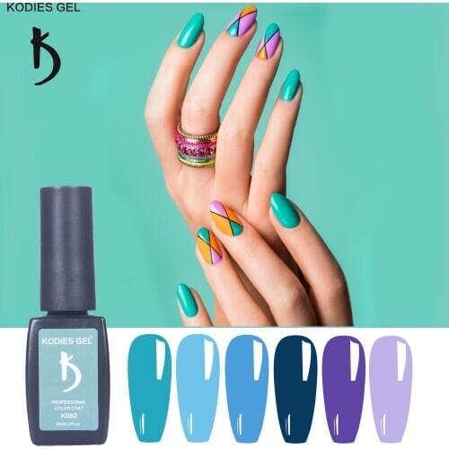 KODIES GEL Spring Color UV Gel Nails Polish Gloss Shiny Vernis Semi Permanent Manicure Set Polishes Glue for Nailart Enamel Lack