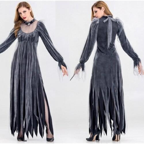 Halloween Vampire Ghost Bride Horror Stage Performance Costumes New Adult Female