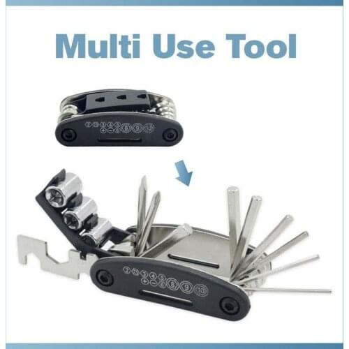 MTB Mountain cycle Portable socket multipurpose wrench bicycle multi tool Screwdriver Motorcycle bike allen fix Touring pocket