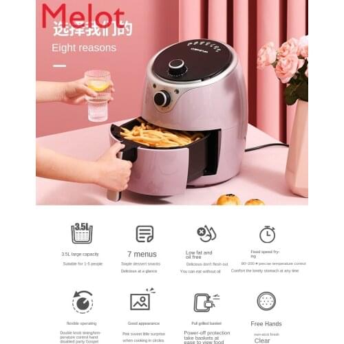 Korea Oil-Free Air Fryer Multi-Functional New Homehold Special Offer Automatic Large Capacity Oven Integrated Chips Machine