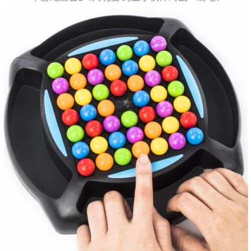 Colorful Ball Elimination Board Intelligent Brain Puzzles Party Game Puzzle Preschool Kids Toys Beads Game Gift