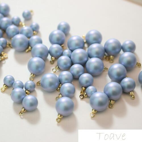 Copper Plated 18k jin se dai diao mao Cover High-Grade Blue fang zhen Beads 6mm8mm10mmdiy Bracelet Earrings Beads