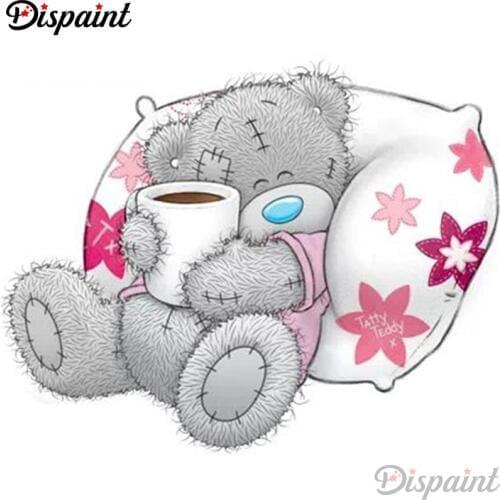 Dispaint Full Square/Round Drill 5D DIY Diamond Painting "Cartoon bear" Embroidery Cross Stitch 3D Home Decor A12920