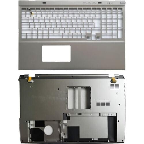 NEW Laptop Silver shell FOR Sony Vaio SVT15 Palmrest upper Cover/Bottom case cover