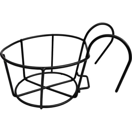 Railing Planter Hanging Plant Iron Racks for Balcony Porch Fence Wall-Mounted