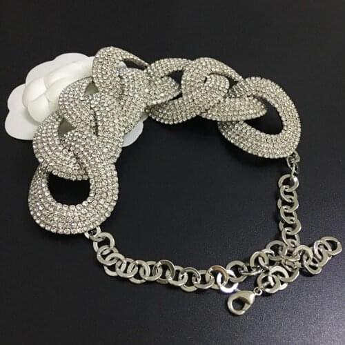 European and American personality full of diamond exaggerated thick necklace