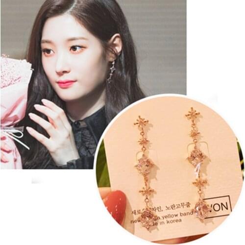 YOO IN NA Korean drama touches the heart earrings same style temperament design Earrings
