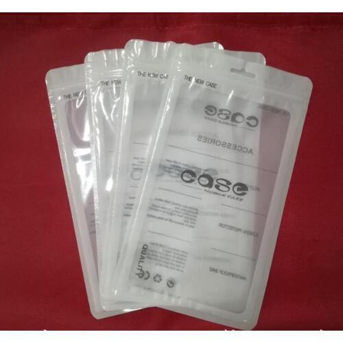 3000pcs 13*24cm Zip Lock thick transparent dustproof plastic Bag White Clear Self Seal Zipper Plastic Retail Package poly Pouch