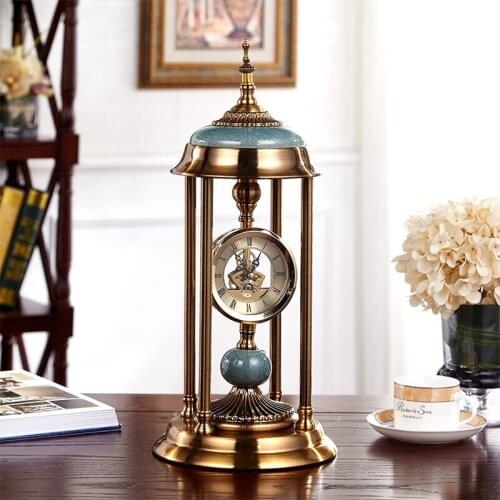 Living room table decoration desk clock European table clock decoration Living room table clock Creative table clock decoration