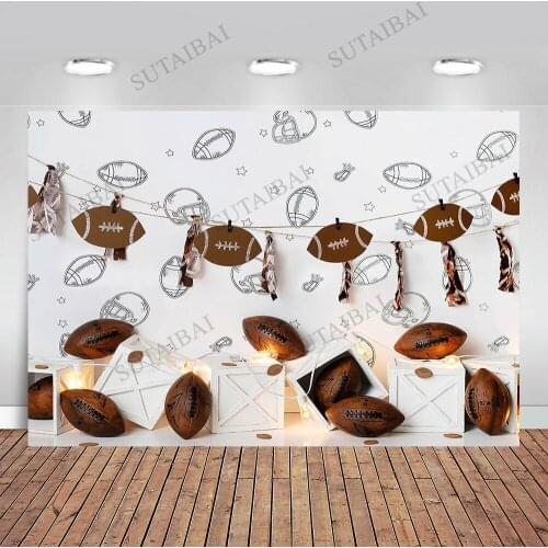 Vinyl Background for Photography American Football Game Play Competition Champion Photocall Anniversaire Photophones Photozone