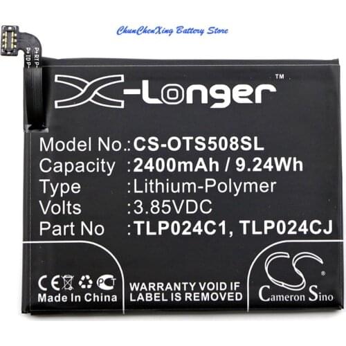 Cameron Sino High Quality Battery TLP024C1, TLP024CJ for Alcatel One Touch Shine Lite, One Touch Shine Lite TD-LTE, OT-5080X