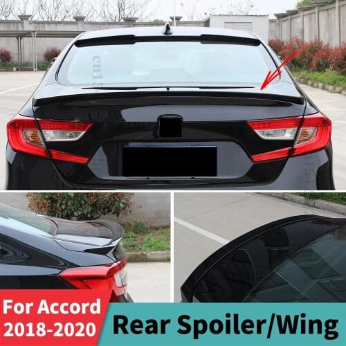 Roof Rear Spoiler Wing Carbon Fiber Trim Modification Splitter Diffuser Body Kit Refit for Honda Accord 2018 2019 2020