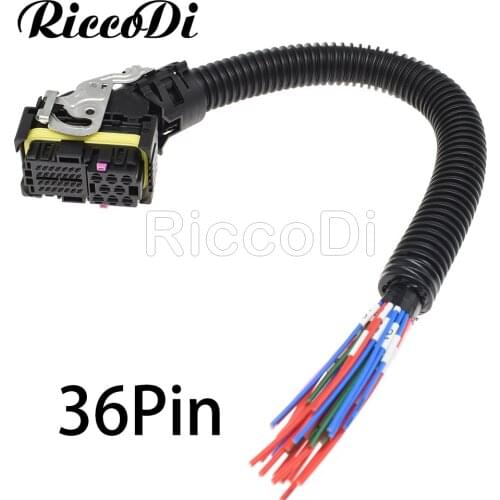 1Pcs 36Pin EDC7 Common Rail Connector PC Board ECU Socket Automotive Injector Module Plug With Wire Harness For Boschs