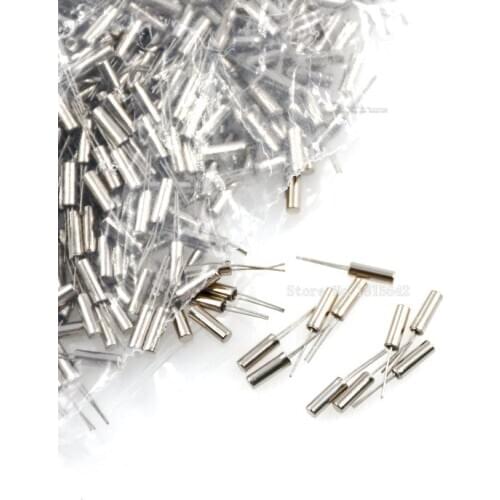 10PCS 32.768KHz 32.768 KHZ 32.768K Frequency Resonator Oscillator Quartz Crystal Cylender 2*6mm