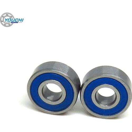 10pcs MR83 2RS 3x8x3 mm Chrome Steel Blue Rubber Seals Ball Bearings MR83RS 3*8*3 mm ABEC-3 RC Car Truck Miniature Bearing