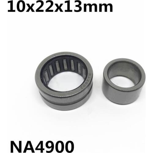 10pcs NA4900 needle roller bearing 10x22x13mm Bearing steel High quality