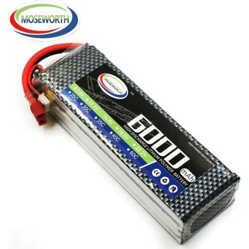 4S 14.8V 6000mAh 25C Max 50C New RC LiPo Battery For RC Drone Helicopter Quadcopter Airplane Car Boat Truck Battery LiPo 14.8V