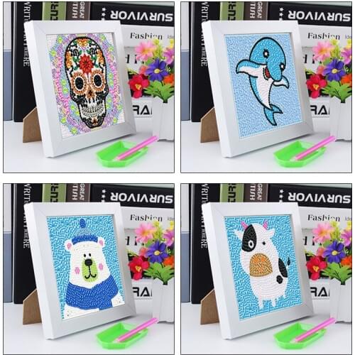 Diamond Painting Cartoon Special Shaped DIY Diamond Embroidery Mosaic Pretty Princess Picture Frame Art Kits Home Decorations