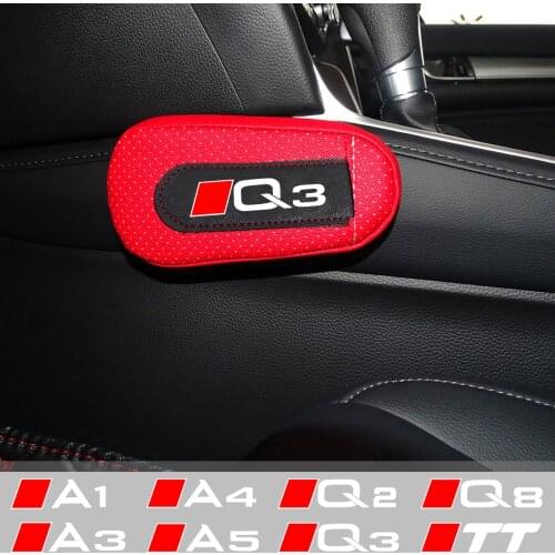 Car Soft Leather Leg Cushion Knee Pad Armrest pad Seat Supports For AUDI A3 A4 A5 A6 A7 A8 Sline Q2 Q3 Q5 Q7 Q8 TT RS3 RS4 RS5