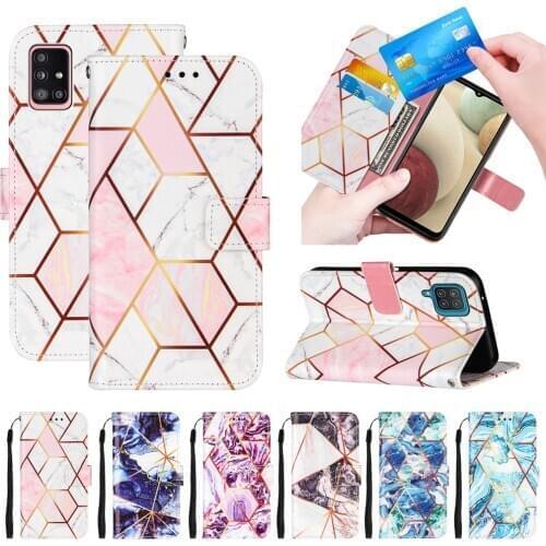 A 51 magnetic Wallet Phone Case on for Etui Samsung Galaxy A21S A51 A31 A11 A01 A71 Cases Funda Marble Leather Flip Cover Bumper