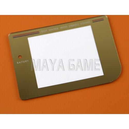 For Original Game Boy gameboy for gb gold golden color Console Lens Screen 2pcs/lot