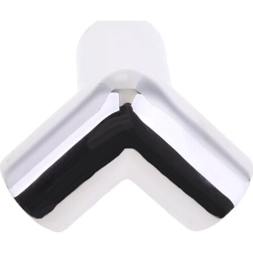 Stainless Steel 3 Way 90° Boat Hand Rail Fitting Plumbing Connecter 22mm