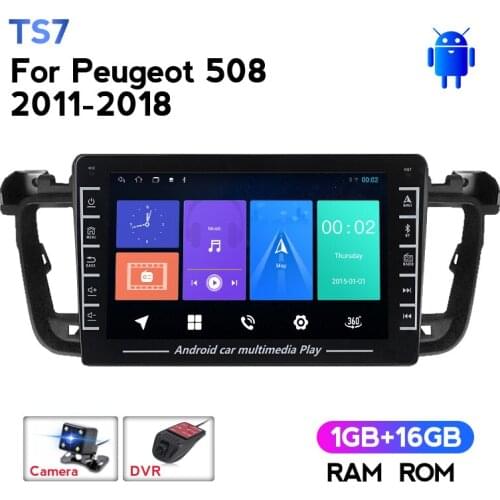 MEKEDE IPS Android WIFI For Peugeot 508 2011 - 2018 car Radio video Player Multimedia GPS Navigation Carplay Camer SWC