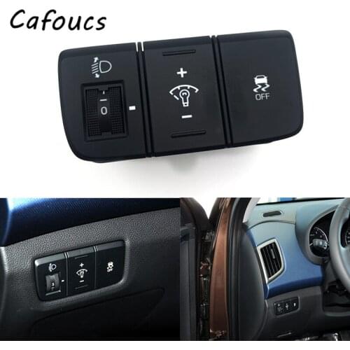 Cafoucs Multifunction Dashboard Headlamp Brightness Switch ESP OFF Button For Hyundai ix25 / Creta