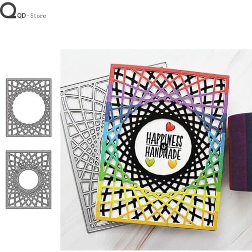 Layered Hollow Overlay Frame Metal Cutting Dies Stamps Dies Scrapbooking Mold Cut Childrens Handmade Tools DIY Craft Decoration