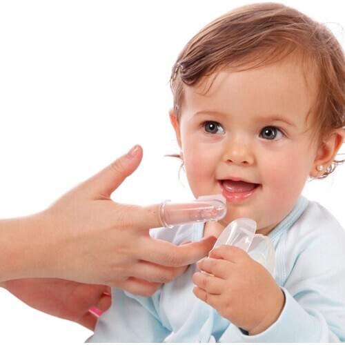 Soft Silicone Finger Toothbrush Baby Item Teeth Clear Massage Finger Toothbrush Infant Deciduous Tooth Kid children Infant