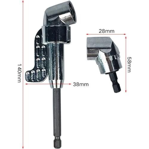 105 Degree Angle Screwdriver Set Torque Wrench Drill Socket Adapter 1/4inch Hex Bit Socket Electric Drill Accessories