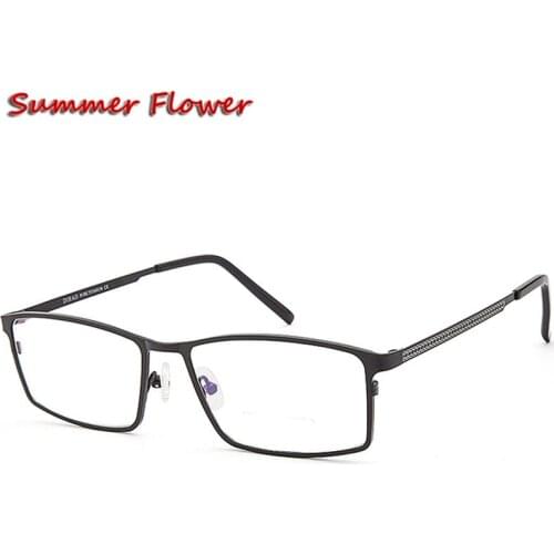 Chashma Gentlemen Pure Titanium Eyeglasses Frame Lentes Optics Top Quality Titanium Frames Male Big Black Frames Eye Glasses