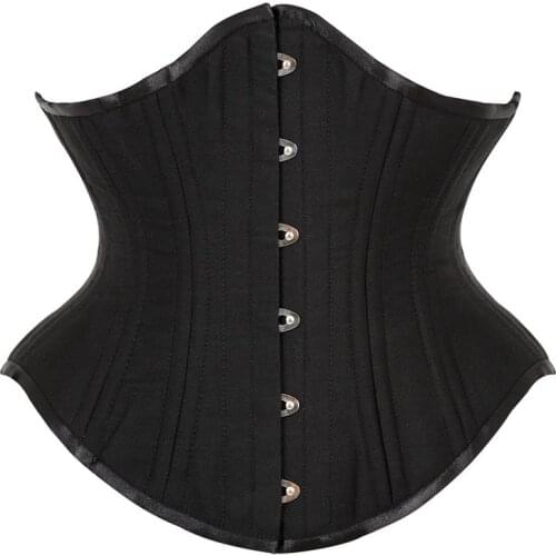 Hourglass Double Steel Boned Corset Belt Female Waist Trainer Women Waist Shaper 32.5CM Long 20 Bones XS-XXXL