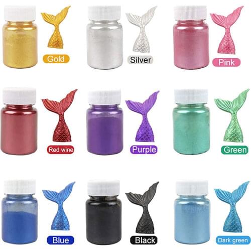 Mica Powder Pearl powder Natural Powder Pigments Epoxy Resin Dye for DIY Slime, Adhesive Pigments, oil paint, Neil Art Etc. 10g