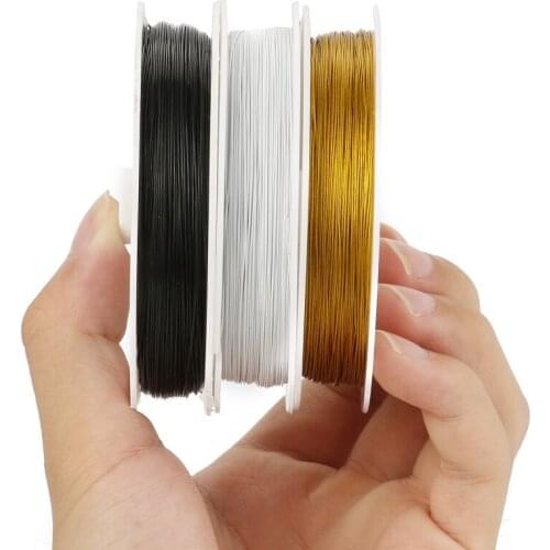 0.3mm-0.45mm Stainless Steel Wire Tiger Tail Beading Rope Cord Thread String For DIY Bracelet Craft Jewelry Making Accessories