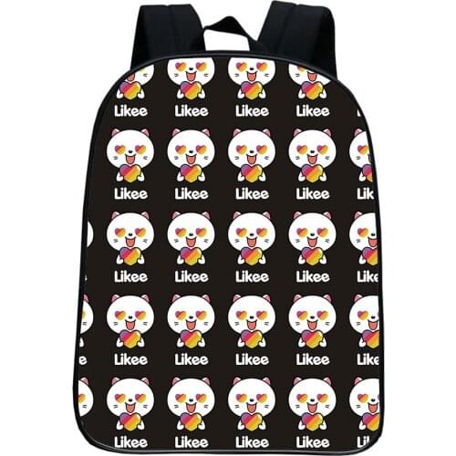 Likee Backpack Boys Girls School Backpacks Rainbow Likee Cat Graphic Cosplay Child Daily Backpack Students Book Rucksack