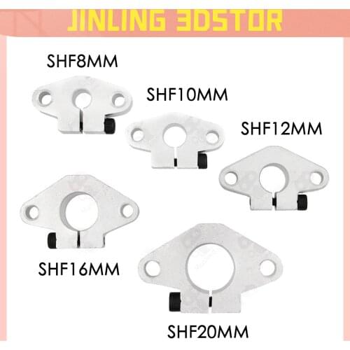 SHF8 SHF10 SHF12 SHF16 SHF20 aluminum linear Rod Rail Shaft Support CNC Router parts 3d printer parts