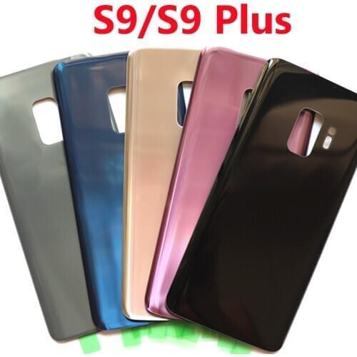 50Pcs Back Glass Replacement For Samsung Galaxy S9 G960 G960F / S9+ S9 Plus G965 G965F Battery Cover Rear Door Housing Case