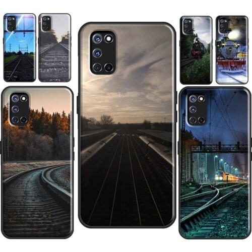 Train Rail Sunlight For OPPO A53 2020 A31 A5 A9 A1K A3S A5S A15 A52 A72 A83 F5 F7 Find X2 X3 Pro Phone Cover