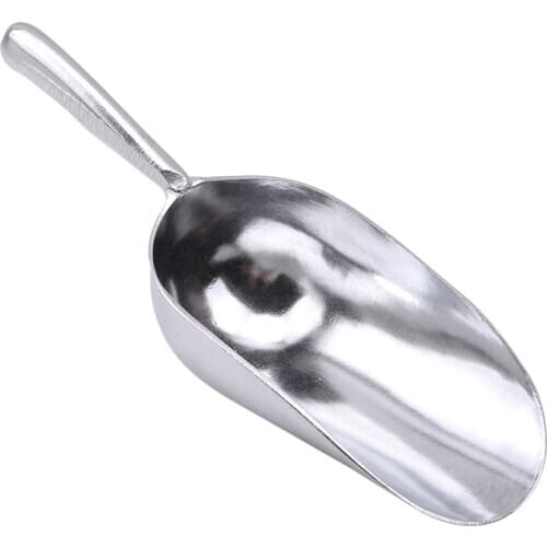 Ice Scoops Shovel Food Flour Candy Scoop For Bar Commercial Kitchen Tools Stainless Steel Ice Scraper Food Buffet Candy Bar