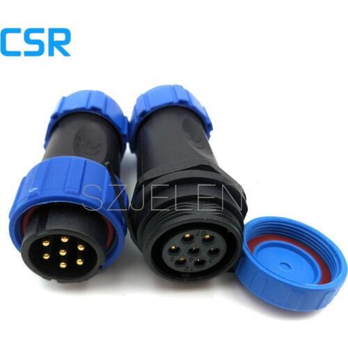 SP2110/P7-S7, 7 pin Waterproof connector , Wire connectors, automotive connectors, Industrial Equipment Power Connectors 7 pin