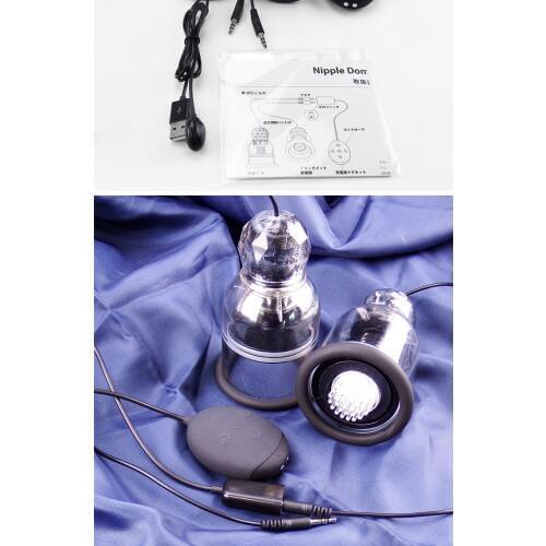 Sucking Suction Pump Vibrator Breast Nipple Vibrating Massage Stimulator Sucker Cups Clitoral Stimulator Breast Enlargement