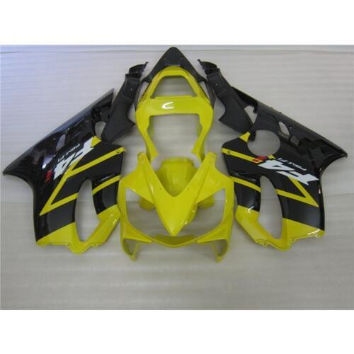 High quality Injection molded for CBR 600 F4i black yellow custom fairing 01 02 03 CBR600 F4i 2001 2002 2003 fairing kits LVDS
