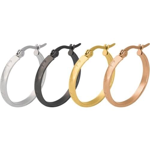 AsJerlya 2021 New Fashion Brand Women Hoop Earrings Rock Silver/Gold Color Small Circle Hoop Earrings For Women Jewelry