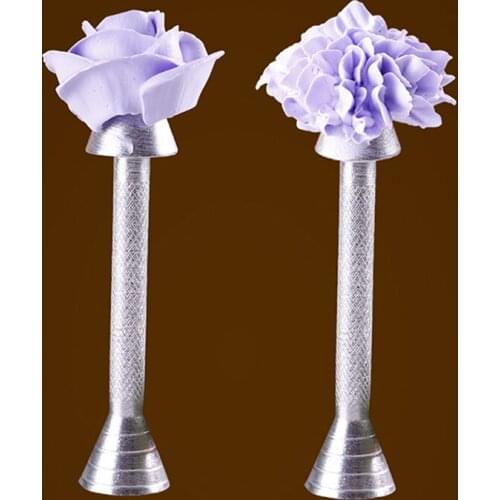 1PCS Rose Flower Aluminum Pastry Tips Cake Nozzle Cupcake Sugar Craft Icing Cream Piping Decorating Stick Pastry Baking Tools