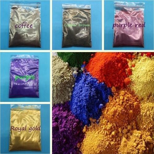 100g mix 5 packs 5 colors pearl pigment,mica powder,pearl effect flash powder Color for Soap Automotive Art Crafts