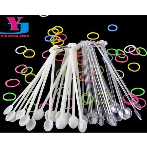 100pcs Creative Spoon shape False Nail Art Tips Sticks Display Practice Fan Nail Gel Polish Color Sample Art Tool Equipment New