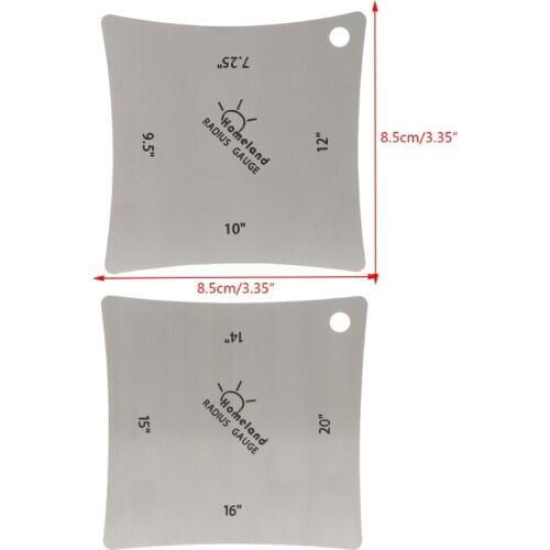 2pcs/set Guitar Radius Gauge Guitar Fretboard Measure Tool Accessory Parts